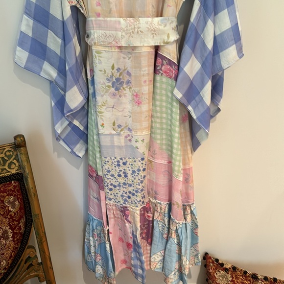 FILLYBOO QUILTED PATCHWORK LOLLIPOP ROBE HAND MADE SIGNATURE HAND PAINTED MOTIFS - Picture 15 of 15